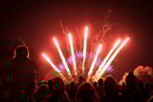 Bonfire night in London
