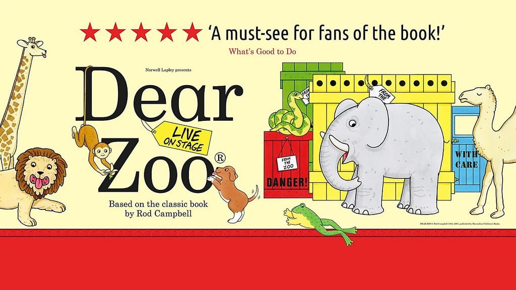 Dear Zoo, a toddler theatre show in London this autumn 2026.