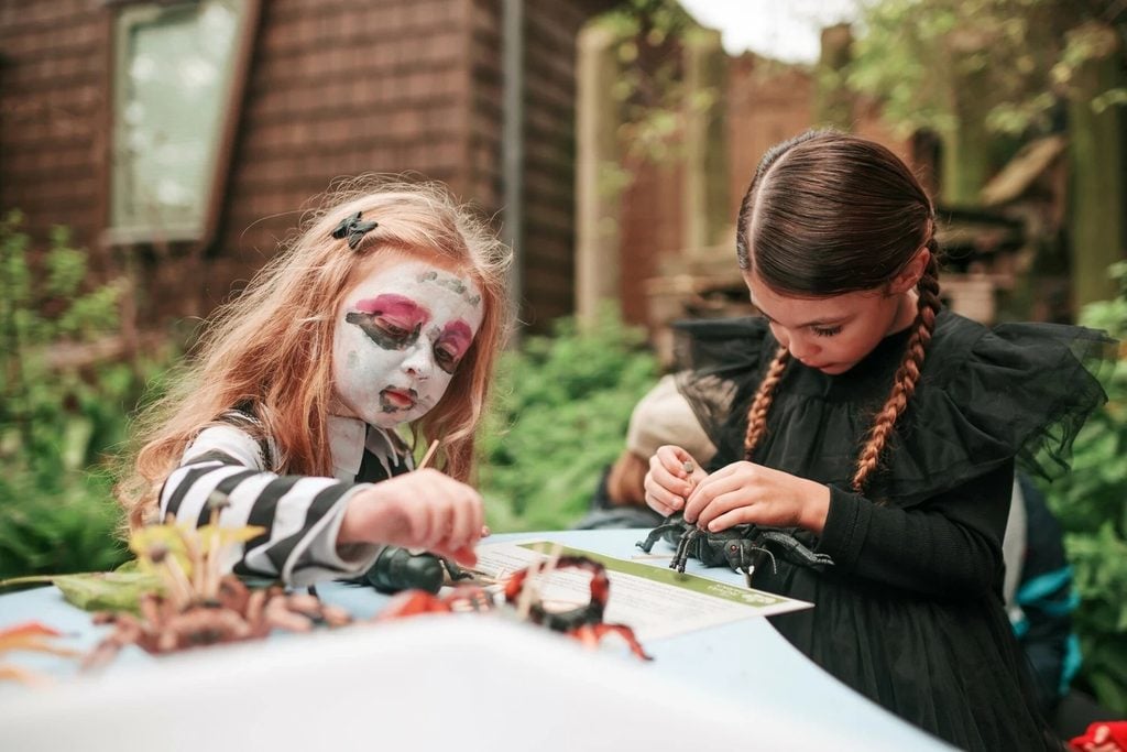 Halloween crafting at Hyde Park, one of many fun things to do with kids in London