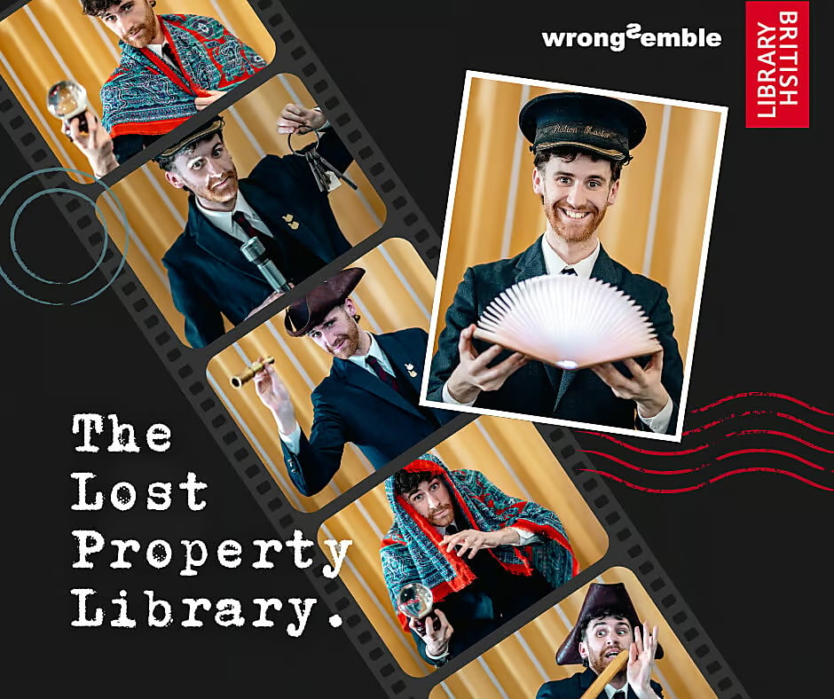 An image showing the different costumes the Station Master wears in The Lost Property Library.